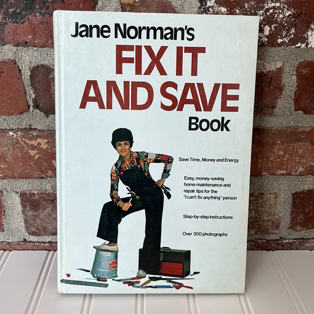Vintage RARE Jane Norman’s Fix it and Save Book copyright 1977~ hardcover